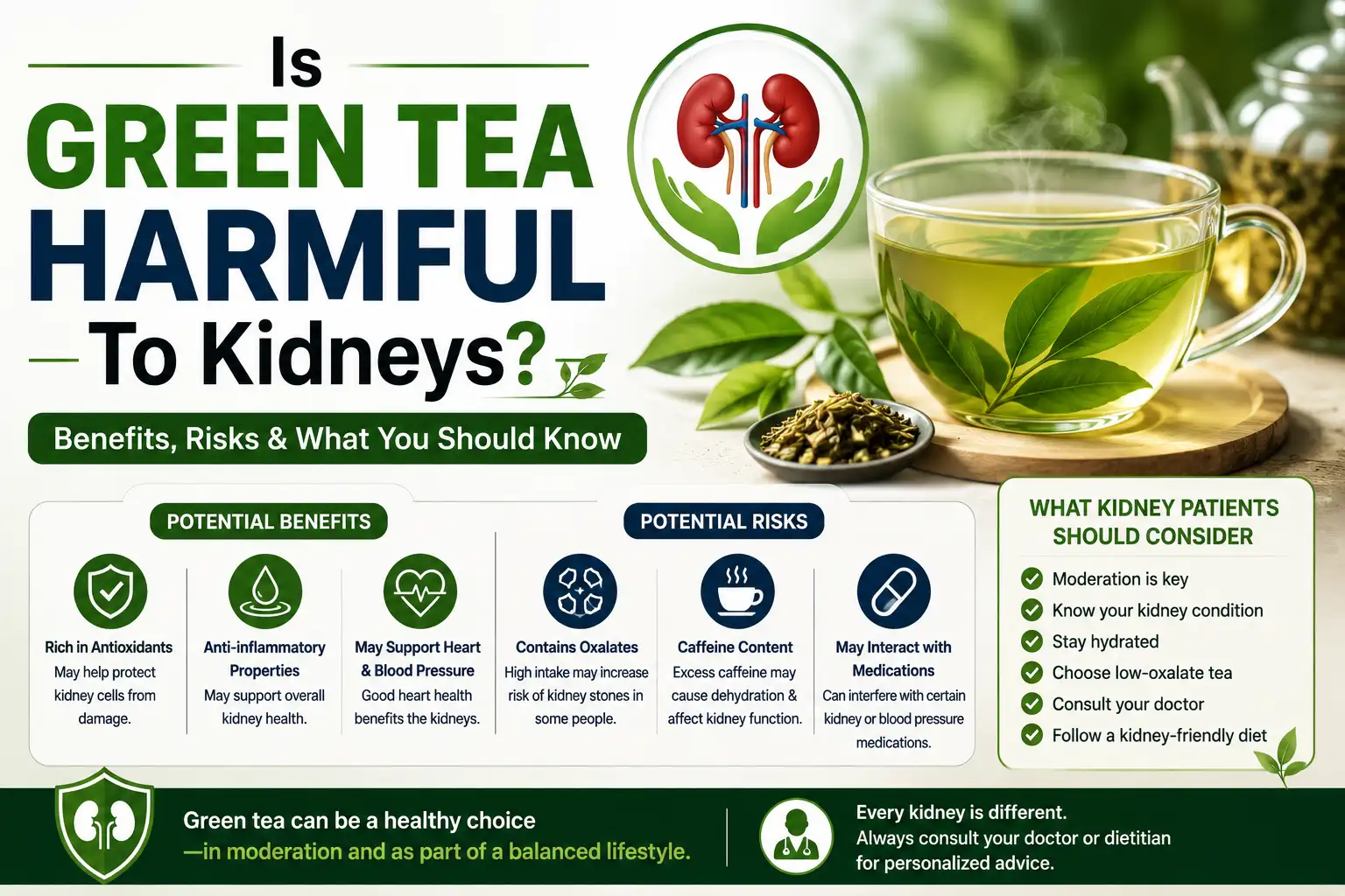 Is Green Tea Harmful To Kidneys? Is Green Tea Harmful To Kidneys?